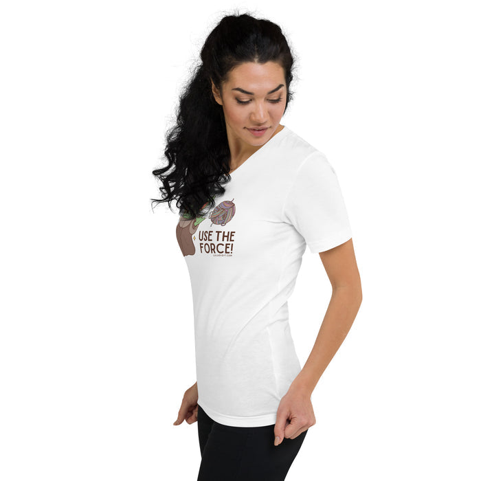 USE THE FORCE - Unisex Short Sleeve V-Neck T-Shirt