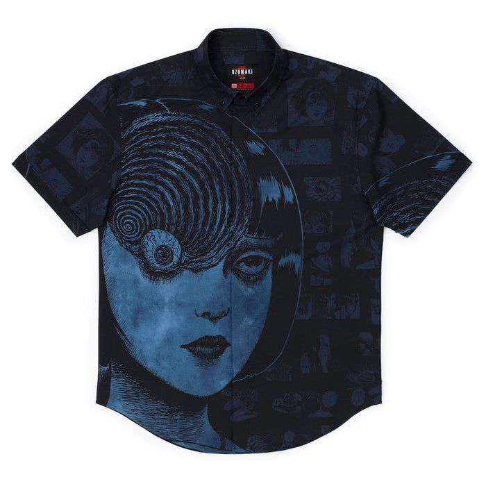 RSVLTS XS Uzumaki Junji Short Sleeve Shirt Uzumaki Junji "Irresistable Pull" – KUNUFLEX Short Sleeve Shirt Uzumaki Junji "Irresistable Pull" – KUNUFLEX Short Sleeve Shirt