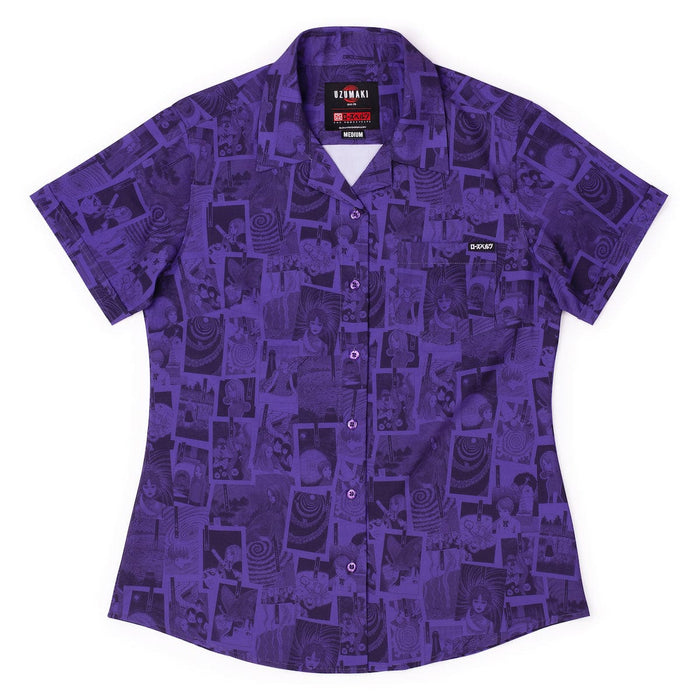 RSVLTS XS Uzumaki Junji Women's Short Sleeve Shirt Uzumaki Junji  "The Curse" – Women's KUNUFLEX Short Sleeve Shirt Uzumaki Junji  "The Curse" – Women's KUNUFLEX Short Sleeve Shirt