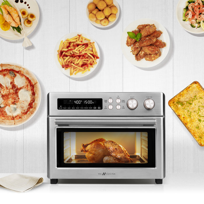 VAL CUCINA 10-in-1 Multifunction Stainless Steel Air Fryer Oven