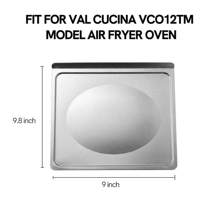 VAL CUCINA Air Fryer Oven Crumb Tray Replacement Parts Compatible with VCO12TM Air Fryer Toaster Oven (Crumb Tray)