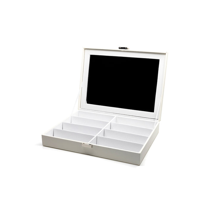 VANITY CASE - 8 PAIR + WHITE