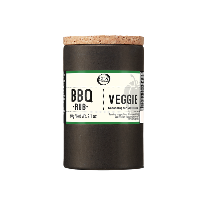 BBQ Veggie seasoning container with cork lid