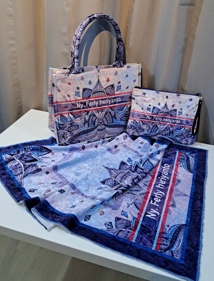 Medium 36x27x12cm / Bag Only / Pattern 8