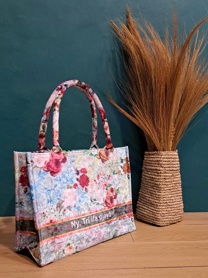Velvet Tote Bag Travellers Hat Boutique
