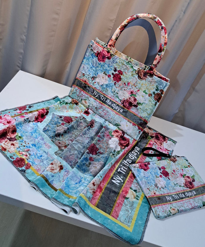 Velvet Tote Bag Travellers Hat Boutique