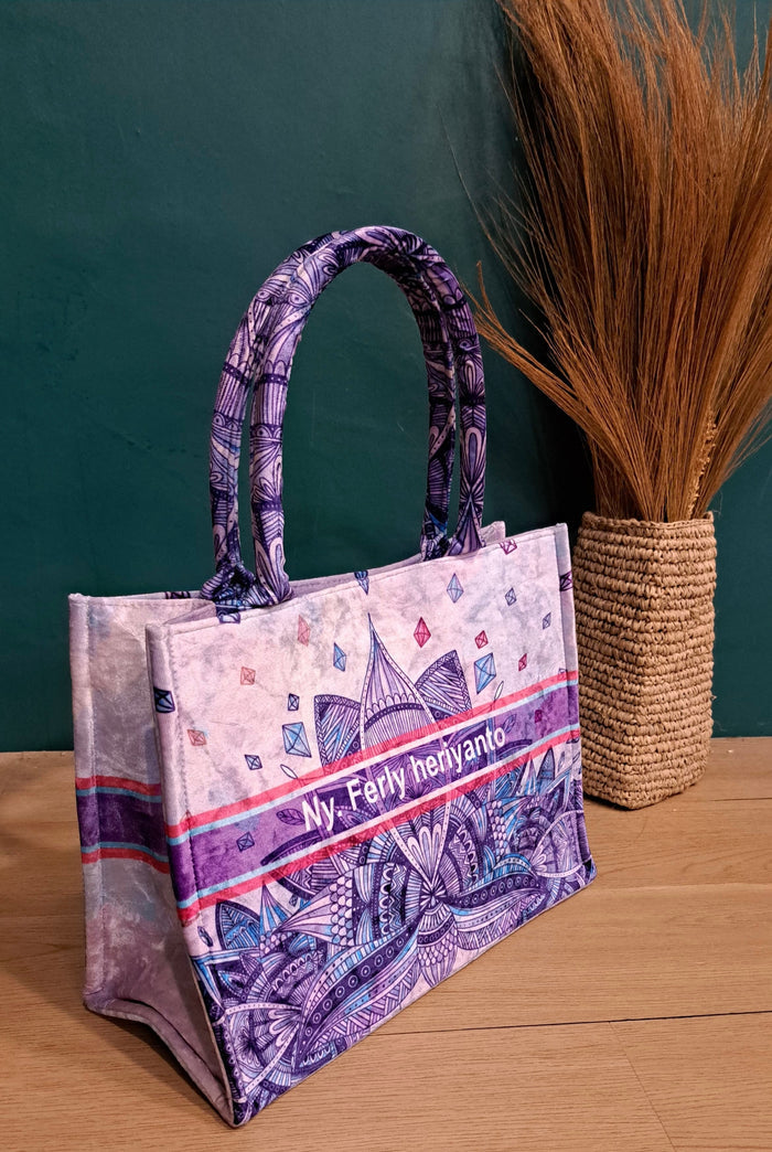 Velvet Tote Bag Travellers Hat Boutique