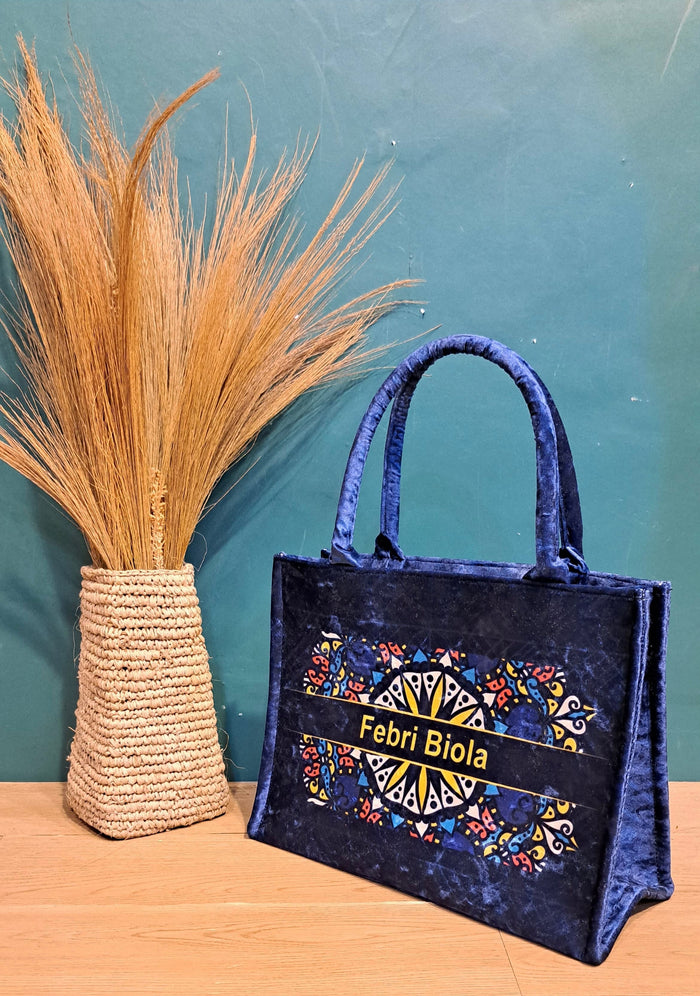 Velvet Tote Bag Travellers Hat Boutique