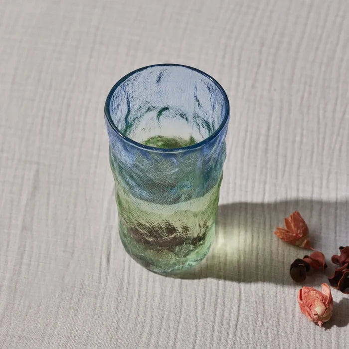 Verre à boisson Karaca Glacier, 383 ml, bleu vert