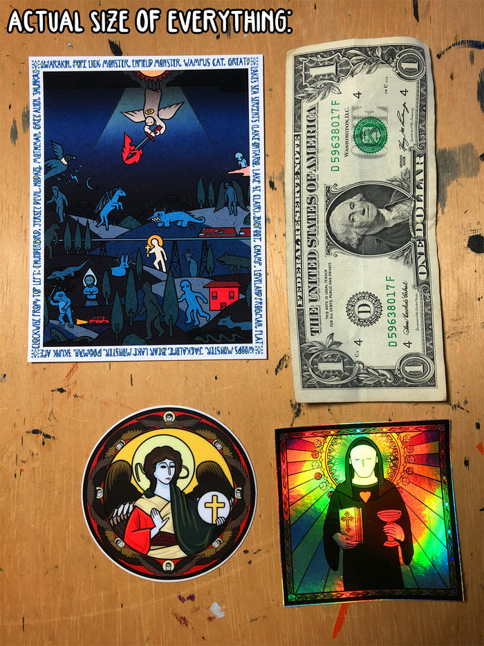 [VIBE PACK TWO] - [american cryptids] - print + stickers (waiting list in description)