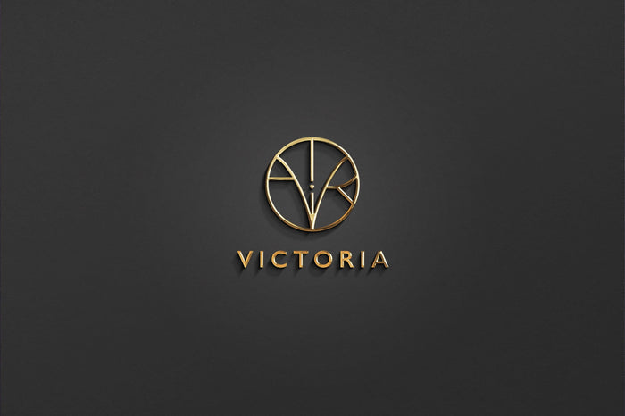 VICTORIA - Name Logo Design | Instant Download | Premade Logo | Minimalist Design