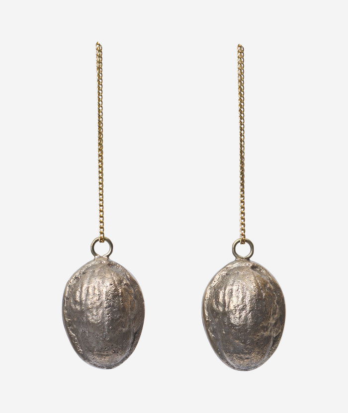 Walnut Ornaments Set/2