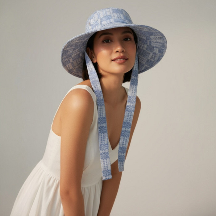 Loom weaving hat