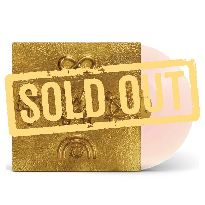 Weezer artifact wzr003 signed rose gold vinyl album with embossed infinity symbol and translucent pink vinyl record