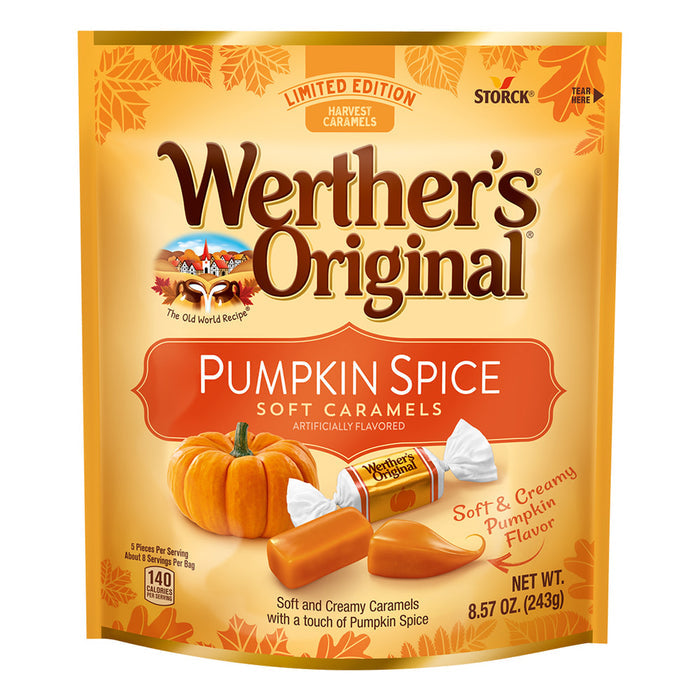 Werther's Original Pumpkin Spice Soft Caramel Candy - 10 Count