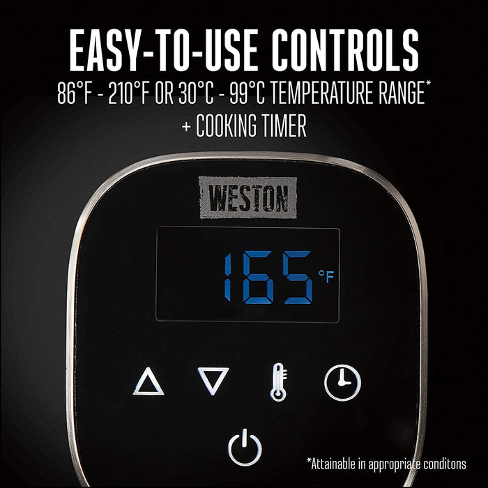 WESTON Sous Vide Immersion Circulator - Factory serviced with Home Essentials warranty - 36200