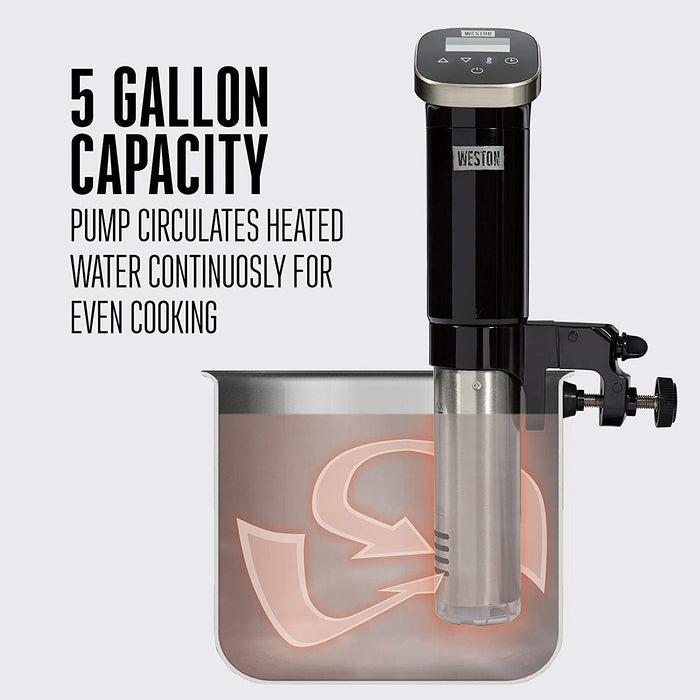 WESTON Sous Vide Immersion Circulator - Factory serviced with Home Essentials warranty - 36200