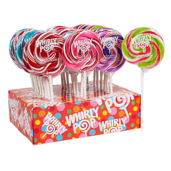 Whirly Pop Assorted Swirl Lollipops - 48 Count