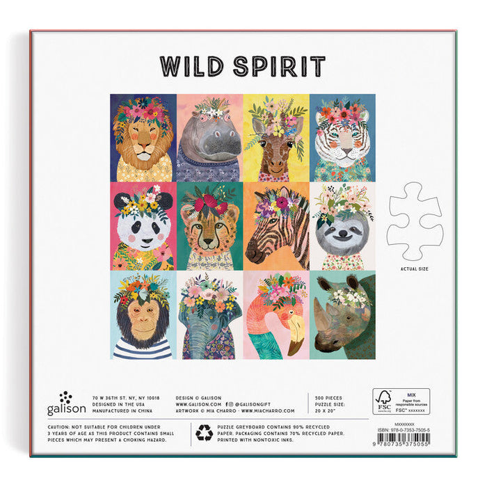 Wild Spirit 500 Piece Puzzle Puzzles Mia Chiarro