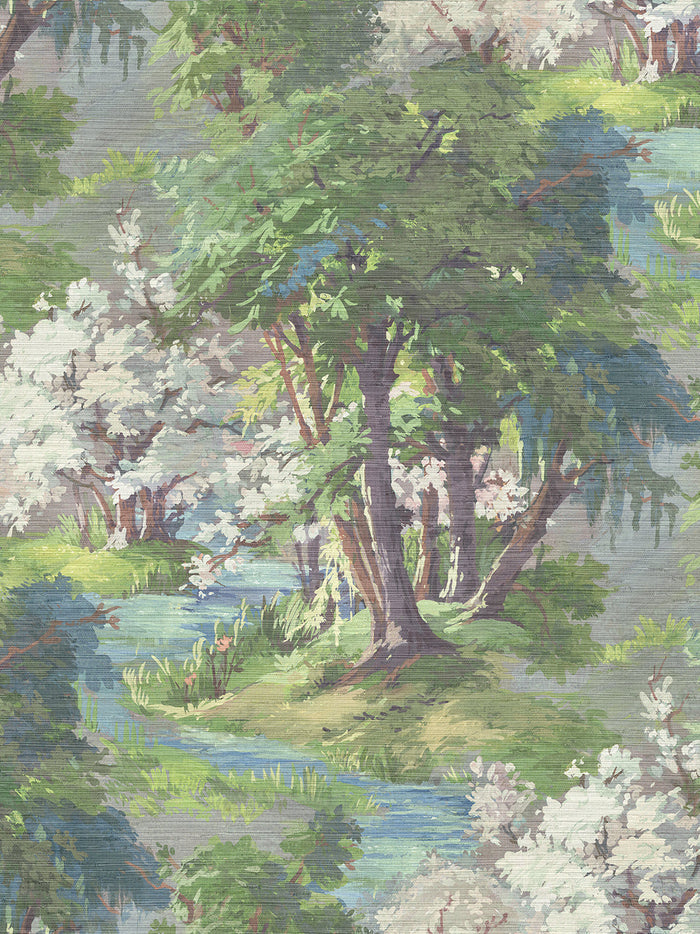 Wild Wild Woods Grasscloth Wallpaper Sample