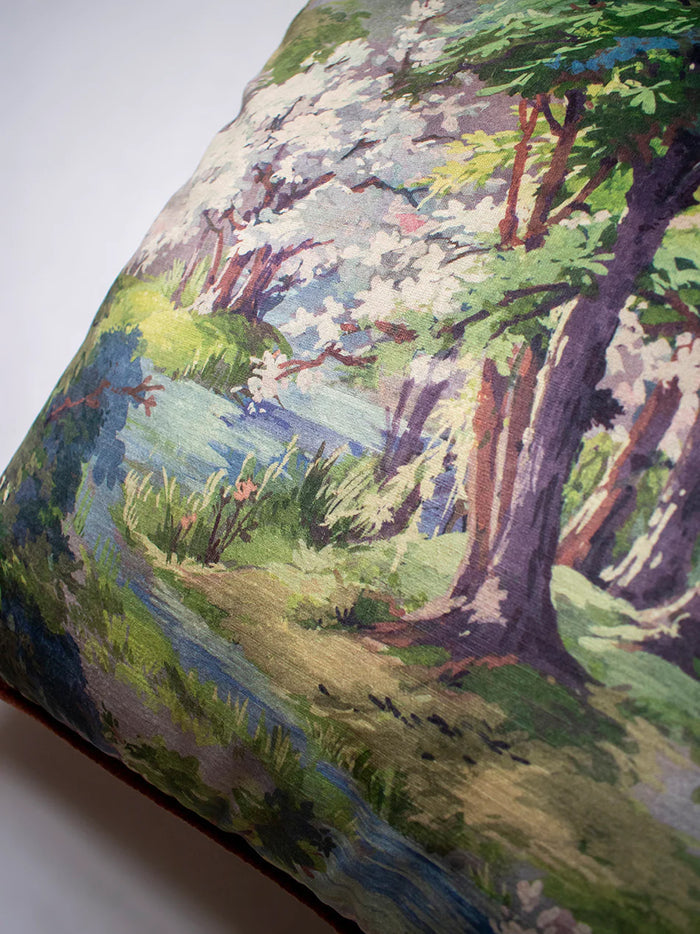 Wild Wild Woods Recycled Velvet Sample