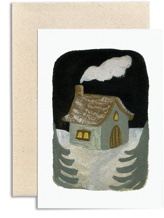 Winter House Card