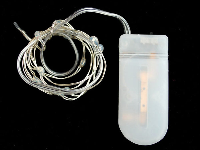 Wire Light LED Strand - 10 Red LEDs + Coin Cell Holder [discontinued] by The Pi Hut - The Pi Hut