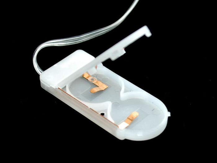 Wire Light LED Strand - 10 Red LEDs + Coin Cell Holder [discontinued] by The Pi Hut - The Pi Hut