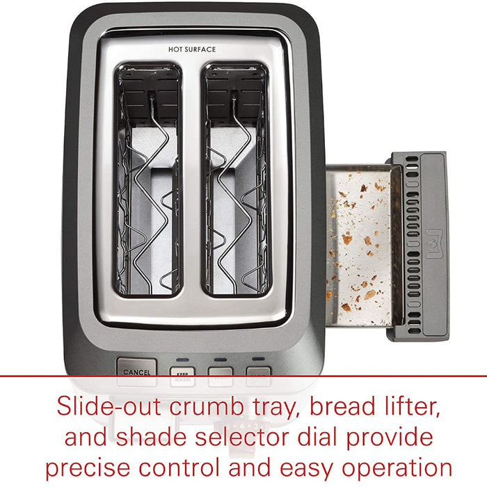 WOLF Gourmet 2 Slice Toaster - Factory serviced with 1 year warranty - WGTR102S