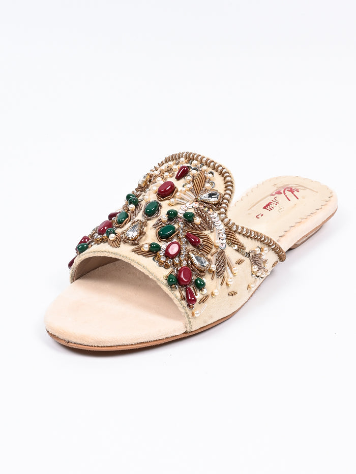 Women flat fancy slipper