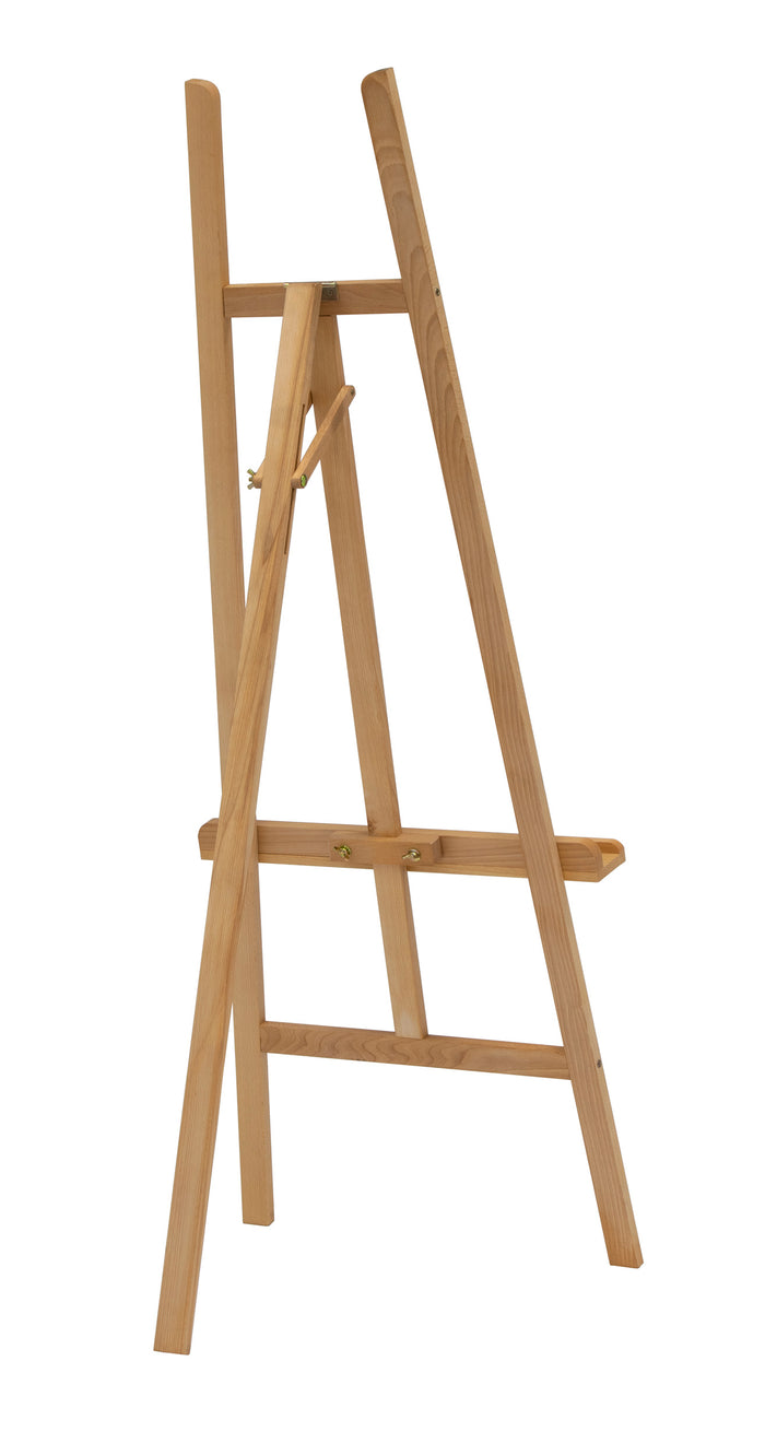 Wood Museum Art Display Easel for Artists and Galleries-Natural - 13216