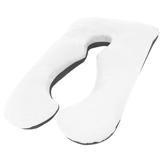 Woolcomfort Aus Made Maternity Pregnancy Nursing Sleeping Body Pillow Pillowcase Included Black x White-Home Living Store-Home & Garden > Linens & Bedding > Bedding > Pillows