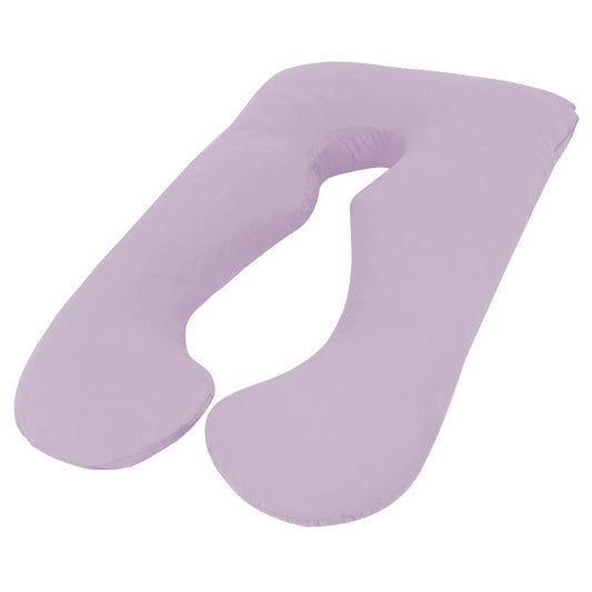 Woolcomfort Aus Made Maternity Pregnancy Nursing Sleeping Body Pillow Pillowcase Included Lilac-Home Living Store-Home & Garden > Linens & Bedding > Bedding > Pillows