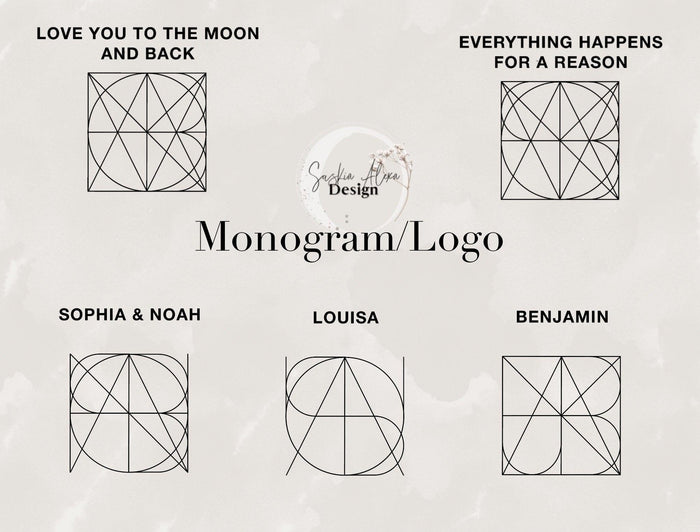 Word/Name Logo | Monogram | PNG+JPEG File - Lumière Noire Studio