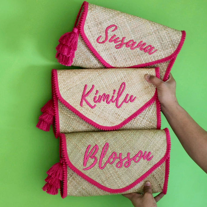 Woven Clutch Bag - Travellers Hat Boutique