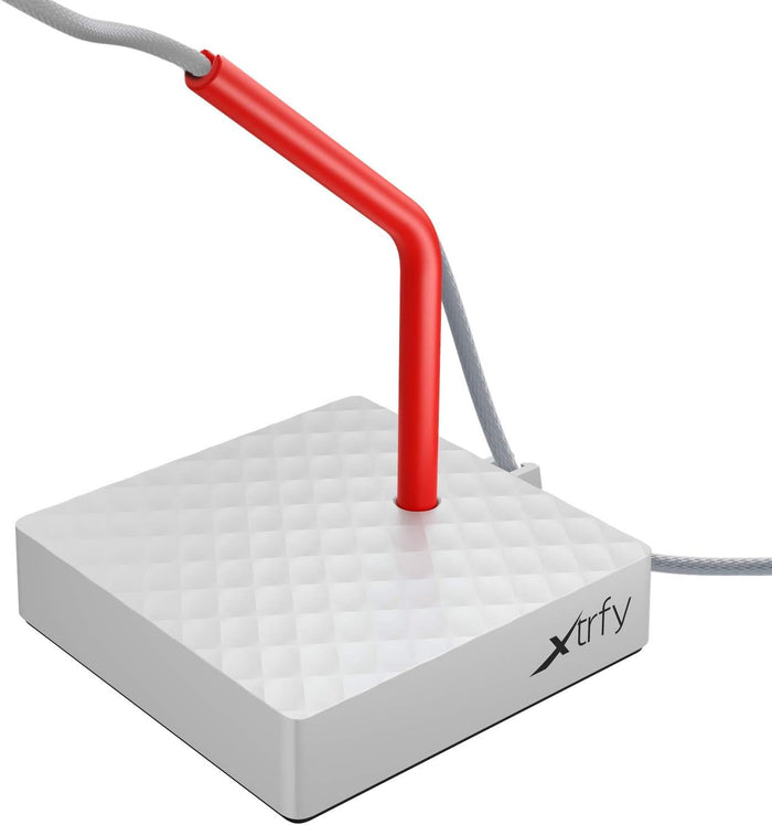 Xtrfy B4 Mouse Bungee For Smoother Gaming Flexible Silicone Arm Steady Base Non Slip Rubber Bottom Compact And Convenient Retro