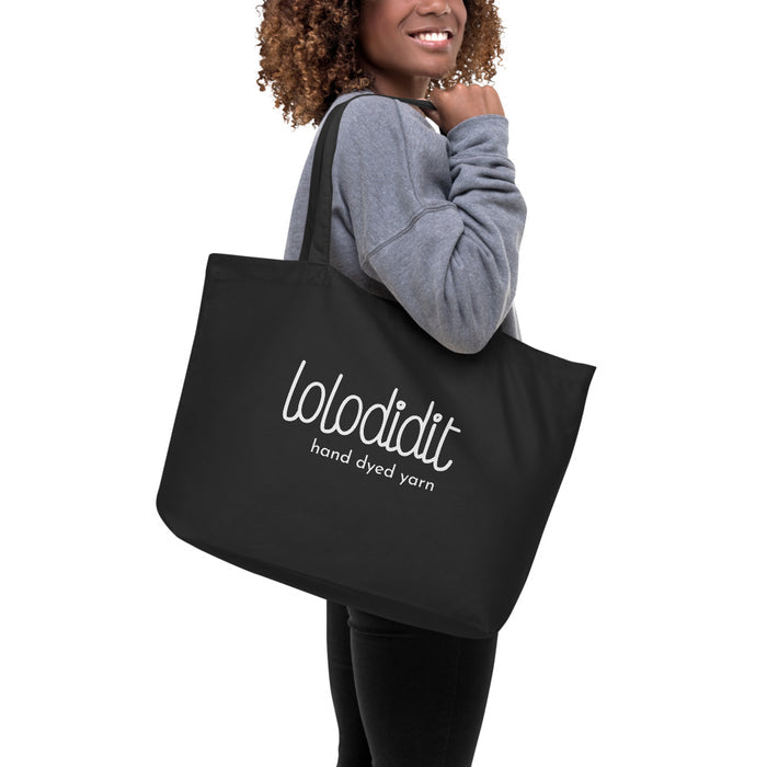 YARN BOSS - large organic tote bag
