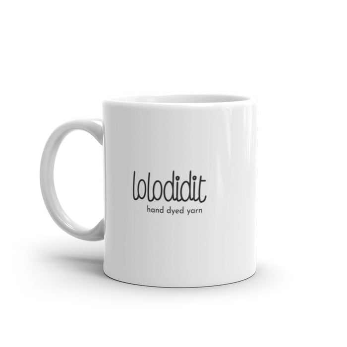 YARN BOSS - white glossy mug