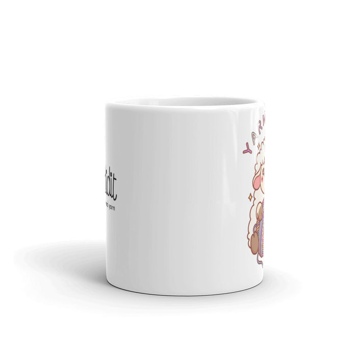 YARN BOSS - white glossy mug