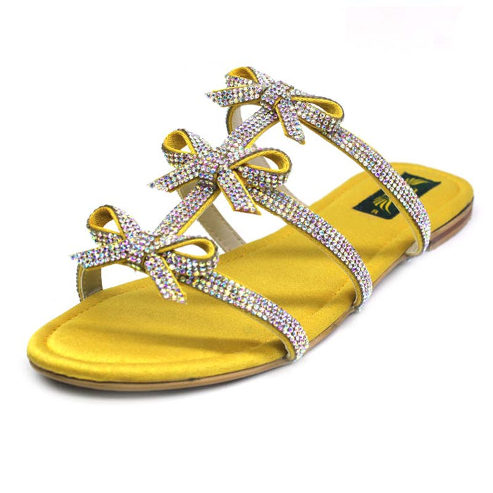 Yellow Fancy Formal Slipper For Women's.