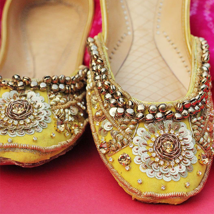 Yellow Women Fancy Khussa