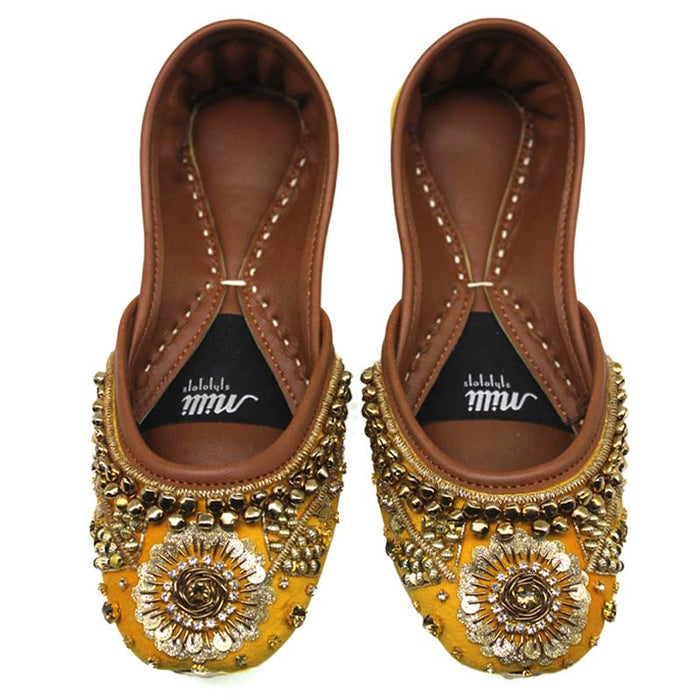 Yellow Women Fancy Khussa