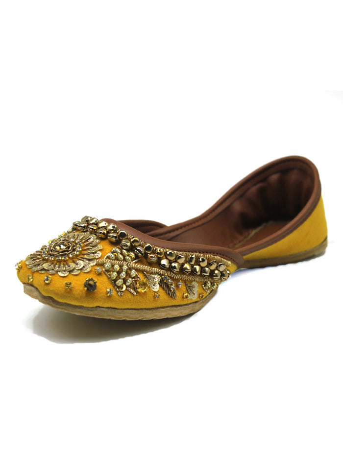 Yellow Women Fancy Khussa