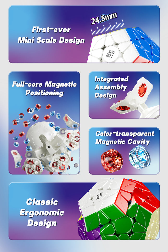 YJ Pocket Mini Megaminx (5.5cm, Magnetic)