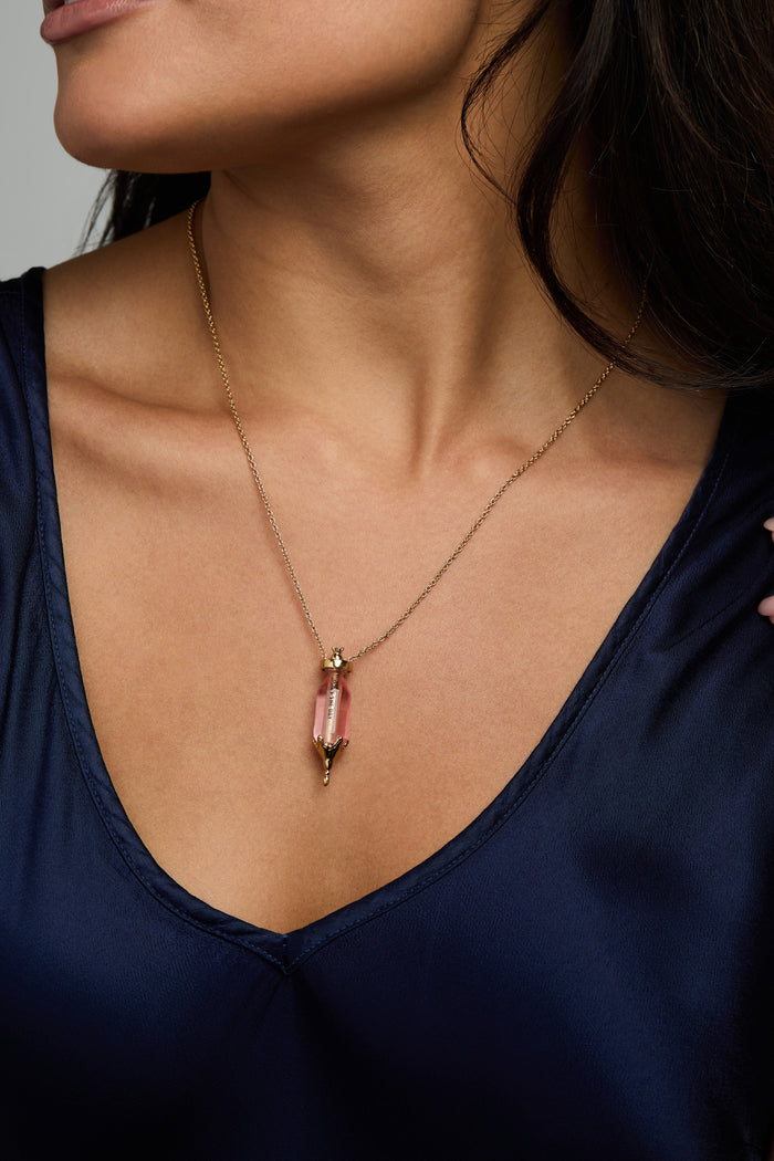 'You Are Loved' Potion Bottle Slider Necklace