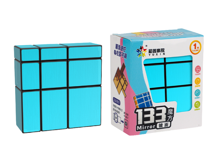 YuXin 1x3x3 Mirror Cube - Black (Blue)