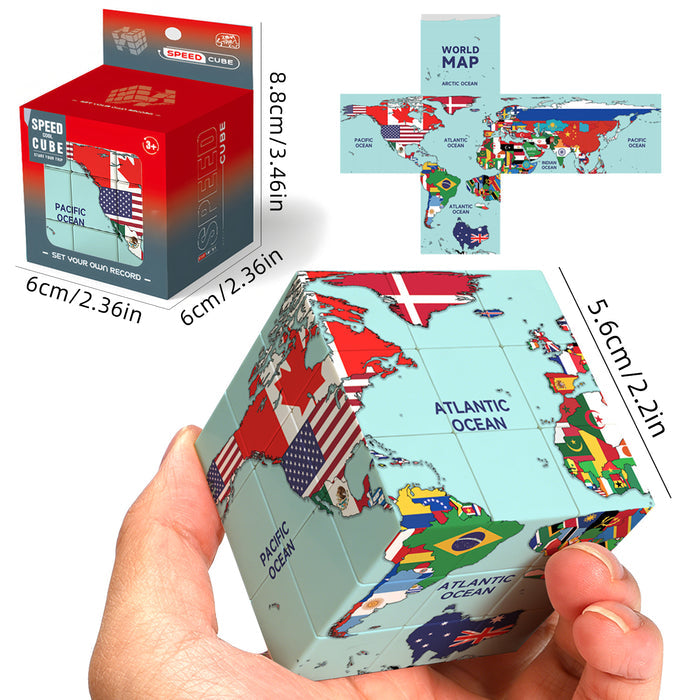 Ziina World Map 3x3 (Flags)