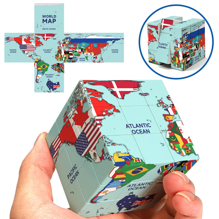 Ziina World Map 3x3 (Flags)