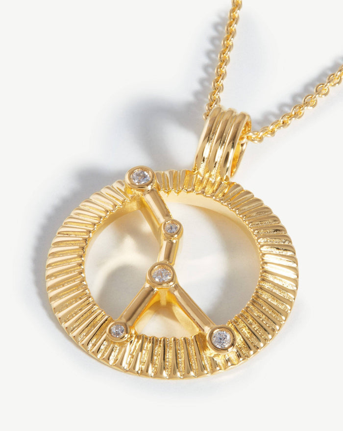Zodiac Constellation Pendant Necklace - Cancer | 18ct Gold Plated Vermeil/Cancer Necklaces Missoma