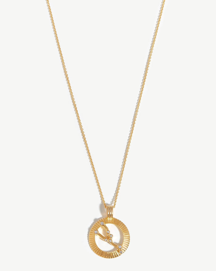 Zodiac Constellation Pendant Necklace - Taurus | 18ct Gold Plated Vermeil/Taurus Necklaces Missoma